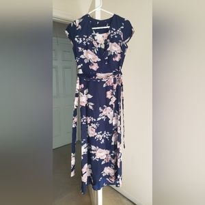 Blue Navy floral dress